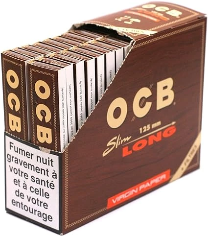 OCB marron slim cartonnés EXTRA LONGUES X32